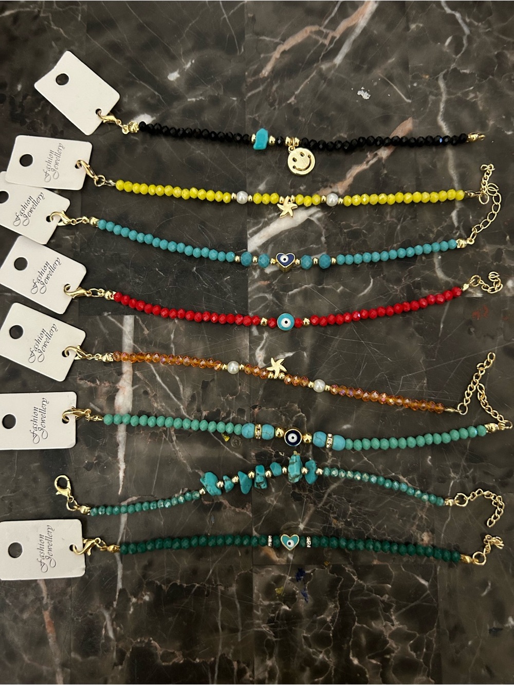 Lightweight Beaded Charm Bracelets from Dubai (Pick One)